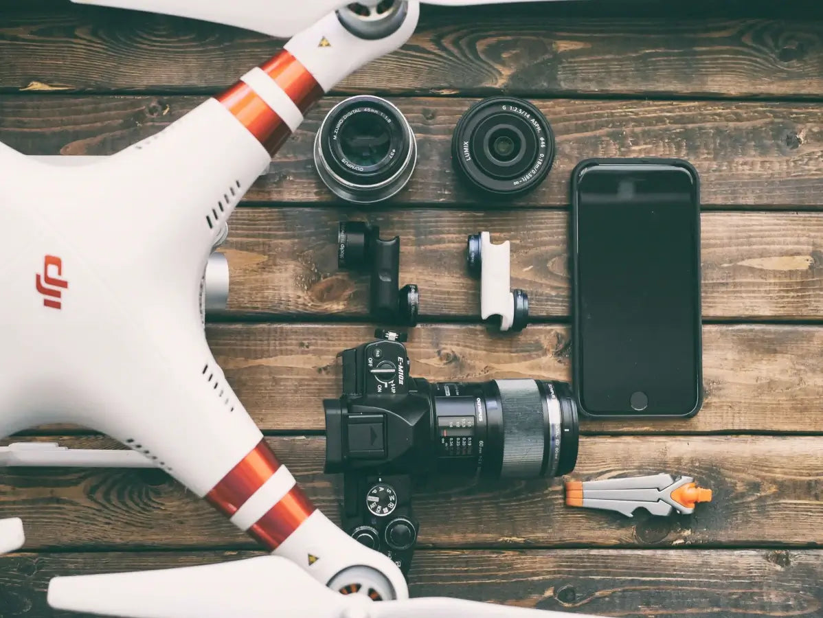Drone and accessories for photographers